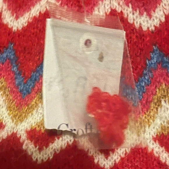 Croft & Barrow Fair Isle Sweater Red Size Petite Medium - Picture 6 of 7